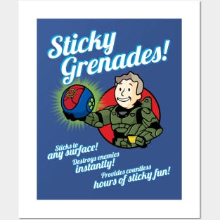 Sticky grenades Posters and Art